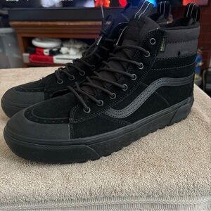 Vans Sk8-Hi MTE-2 Waterproof SKATE Hiking Boot Shoe All Black Mens Size 12